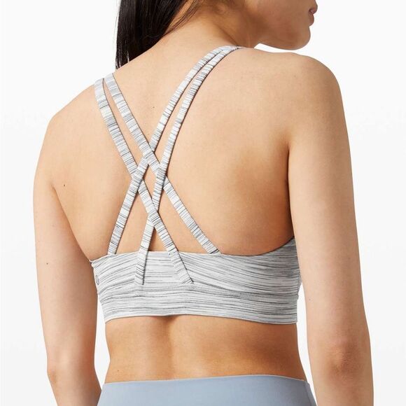 Lululemon • Energy Bra Ombre Melange Space Dye EB White Multi - Picture 1 of 3